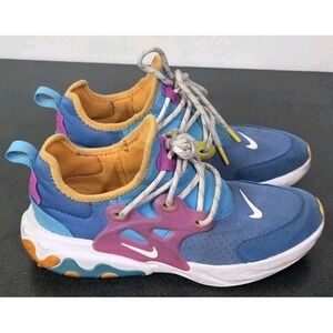 Nike Presto React (GS) Youth Running Shoes 5.5Y Multi Color Kids Sneakers EUC